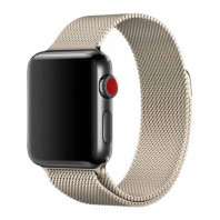 Ремешок для Apple watch 42/44/45mm Milanese Loop Band Gold